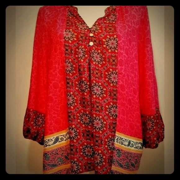 Anthropology Blouse Petite Lg - Picture 1 of 6